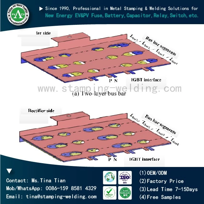 Laminated busbar for Photovoltaic