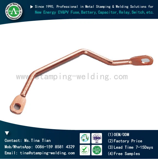 Customized 3D Complex Shape Bending Copper Busbar for Switchgear