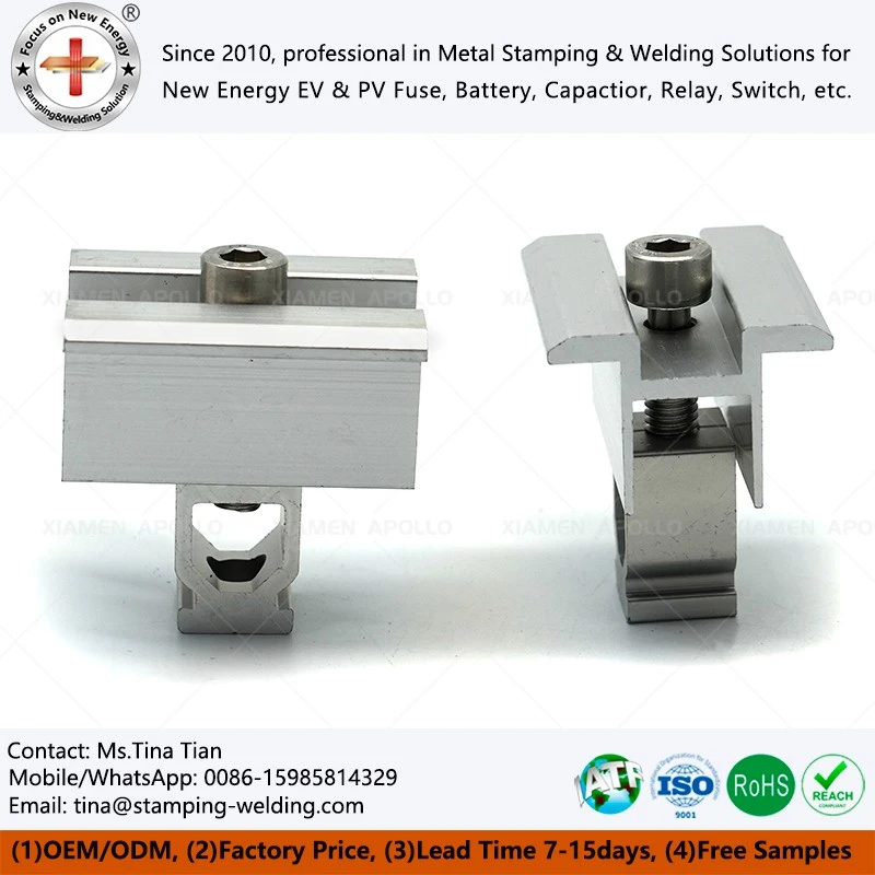 Mid Clamp For Solar Panel Mounting