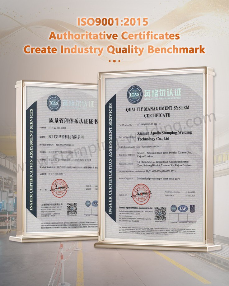 Certificates for Copper Braided Flexible Connectors Certificates for Copper Braided Flexible Connectors