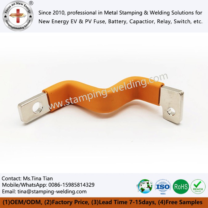 Insulated Custom Copper Bus Bar with PVC Dipping Insulated Custom Copper Bus Bar with PVC Dipping