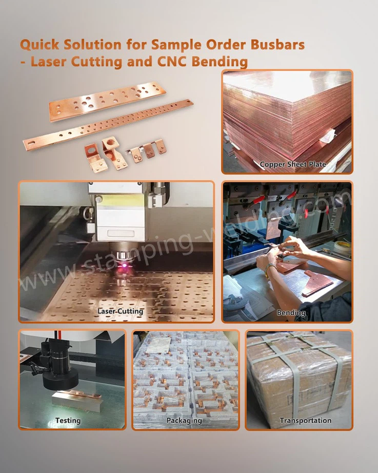 Quick Solution for Sample Order Busbars - Laser Cutting and CNC Bending Quick Solution for Sample Order Busbars - Laser Cutting and CNC Bending