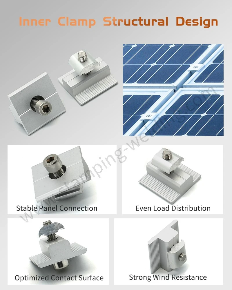Fixed Solar Panel Middle Clamp Structural Design Fixed Solar Panel Middle Clamp Structural Design